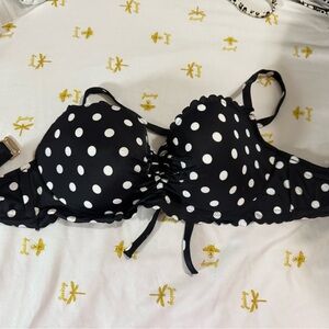 Victoria's Secret Black and White Polka Dot One Piece
